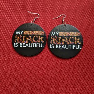 MY BLACK IS BEAUTIFUL African American Earrings
